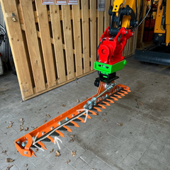 Minibagger Bagger Mähbalken Heckenschere 140cm Arbeitsbreite