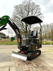 J&O Minibagger CTX 8010S mit Verstellbarem Fahrwerk