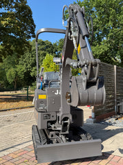 J&O Minibagger KV 10 mit Servo - Vorsteuerung in grau