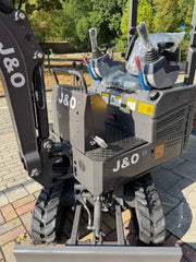 J&O Minibagger KV 10 mit Servo - Vorsteuerung in grau