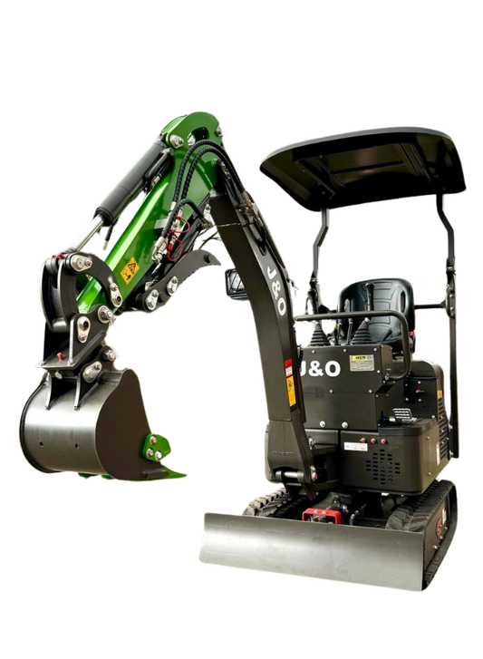 J&O Minibagger CTX 8010S mit Verstellbarem Fahrwerk