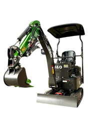 J&O Minibagger CTX 8010S mit Verstellbarem Fahrwerk