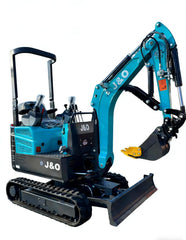 J&O Minibagger KV 12 - Kolbenpumpe und Mehrwegeventil -2 Zylinder Kubota Motor