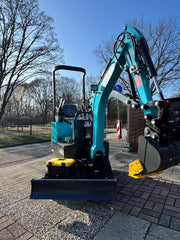 J&O Minibagger KV 12 - Kolbenpumpe und Mehrwegeventil -2 Zylinder Kubota Motor