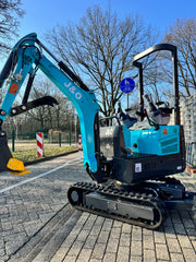 J&O Minibagger KV 12 - Kolbenpumpe und Mehrwegeventil -2 Zylinder Kubota Motor