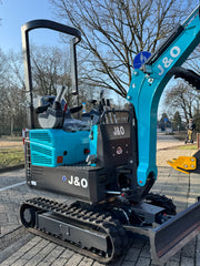 J&O Minibagger KV 12 - Kolbenpumpe und Mehrwegeventil -2 Zylinder Kubota Motor