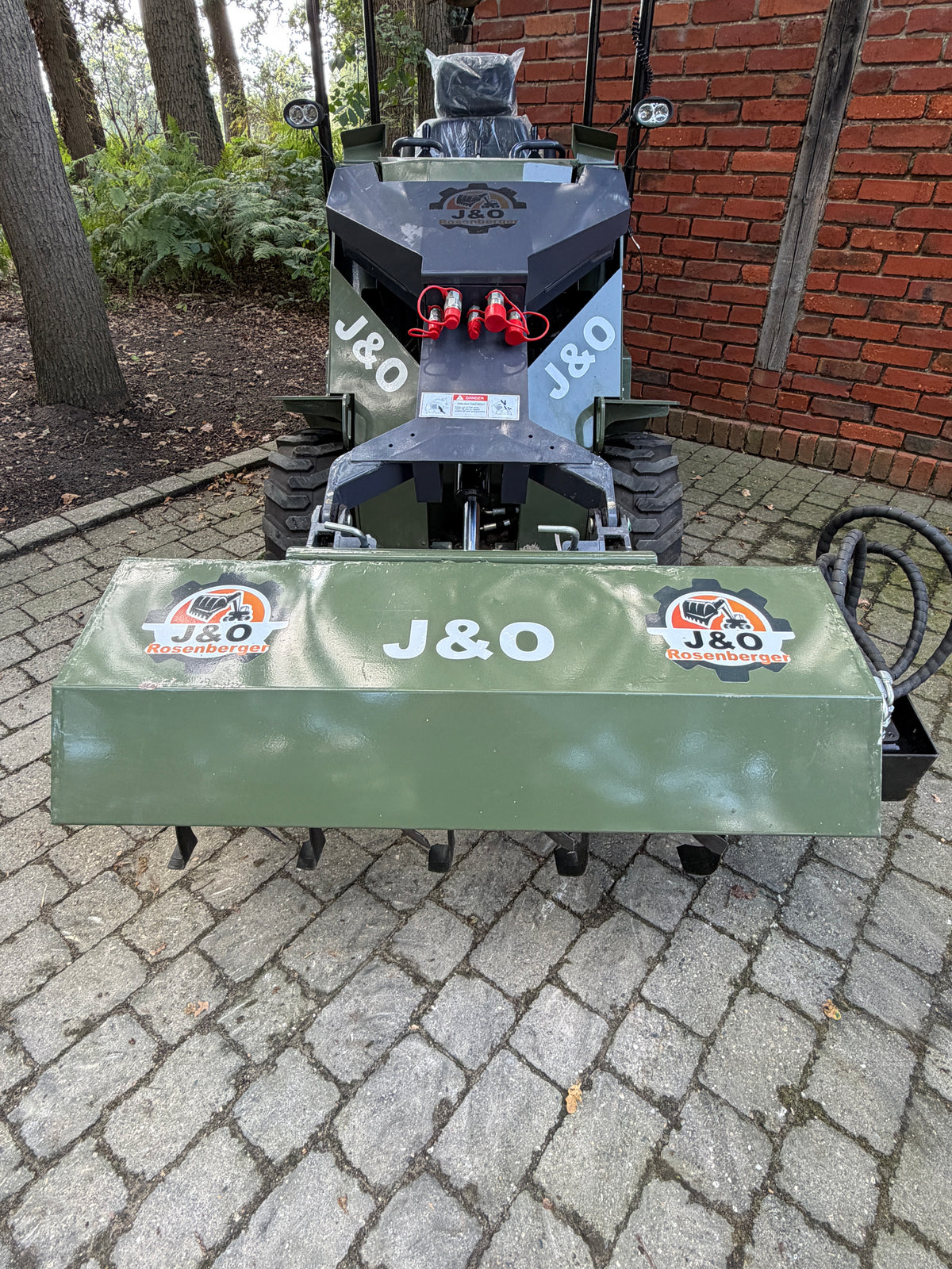 J&O Hydraulische Bodenfräse für Kompaktlader KW 480 SL 380 und andere Maschinen