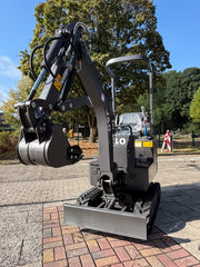 J&O Minibagger KV 10 mit Servo - Vorsteuerung in grau