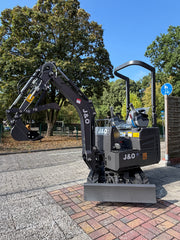J&O Minibagger KV 10 mit Servo - Vorsteuerung in grau