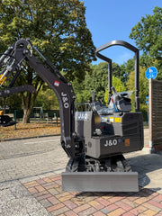 J&O Minibagger KV 10 mit Servo - Vorsteuerung in grau