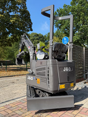 J&O Minibagger KV 10 mit Servo - Vorsteuerung in grau