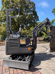 J&O Minibagger KV 10 mit Servo - Vorsteuerung in grau