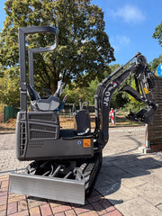 J&O Minibagger KV 10 mit Servo - Vorsteuerung in grau