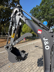 J&O Minibagger KV 10 mit Servo - Vorsteuerung in grau