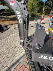 J&O Minibagger KV 10 mit Servo - Vorsteuerung in grau