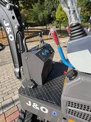 J&O Minibagger KV 10 mit Servo - Vorsteuerung in grau
