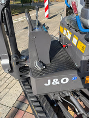J&O Minibagger KV 10 mit Servo - Vorsteuerung in grau