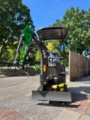 J&O Minibagger CTX 8010S mit Verstellbarem Fahrwerk