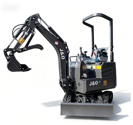 J&O Minibagger KV 10 mit Servo - Vorsteuerung in grau