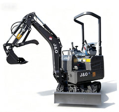 J&O Minibagger KV 10 mit Servo - Vorsteuerung in grau