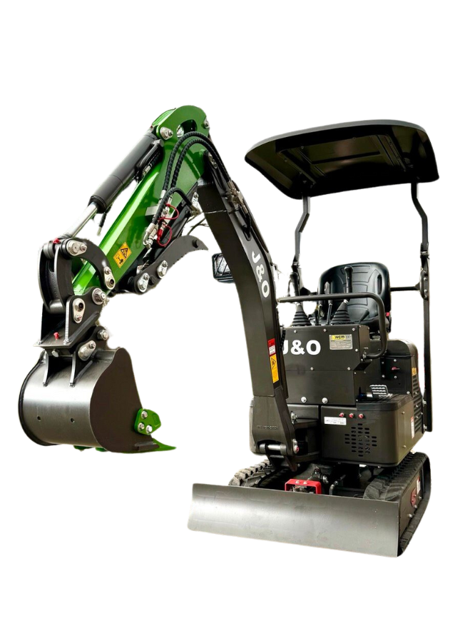 J&O Minibagger CTX 8010S mit Verstellbarem Fahrwerk
